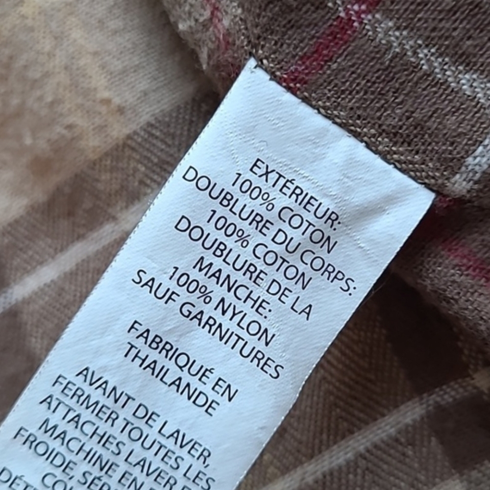LL Bean Adirondack Chore Barn Utility Jacket Coat Red Brown Wmn 1X - Picture 15 of 16